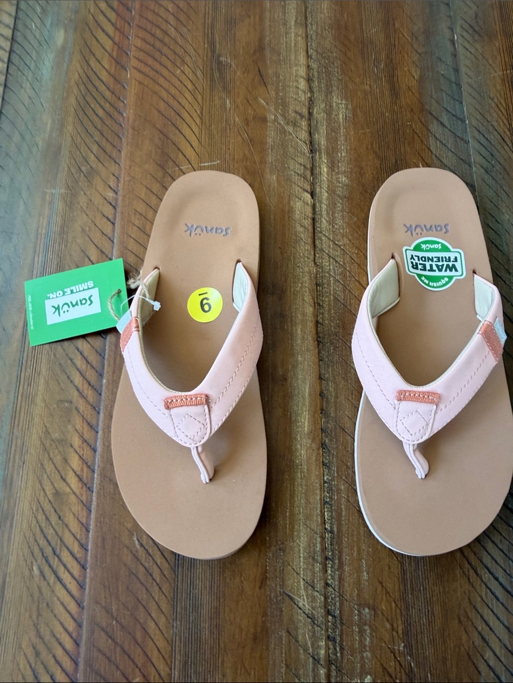 Women’s Sanuk Sawyer Flip Flop Sandal Shoe New NWT 9